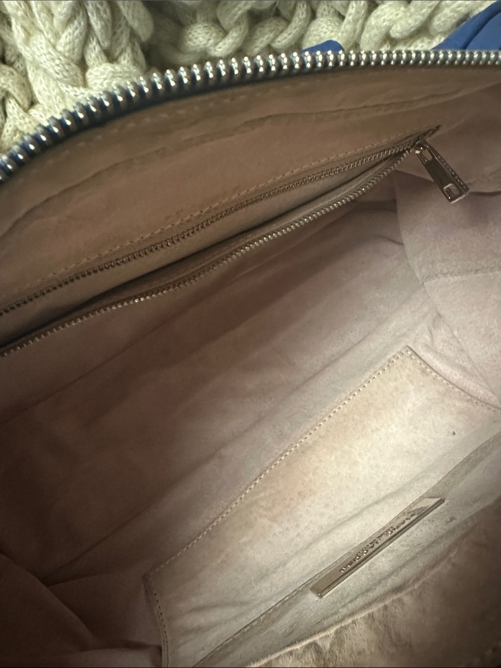 Marc Jacobs Blue Leather Satchel with Gold Hardware - Picture 6 of 9